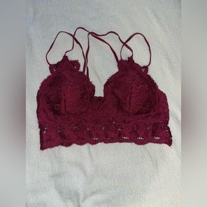 Burgundy Lace Bralette